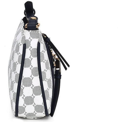 Load image into Gallery viewer, MKF Collection Essie Circular Print Vegan Leather Crossbody Bag
