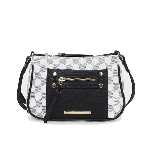 Load image into Gallery viewer, MKF Collection Essie Circular Print Vegan Leather Crossbody Bag by Mia
