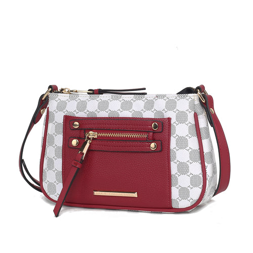 Load image into Gallery viewer, MKF Collection Essie Circular Print Vegan Leather Crossbody Bag by Mia
