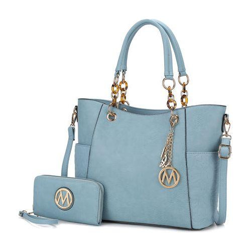 Load image into Gallery viewer, MKF Collection Merlina Embossed pockets Tote Bag with Wallet by Mia K
