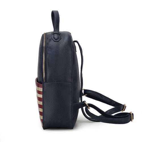 Load image into Gallery viewer, Briella Vegan Leather Women FLAG Backpack
