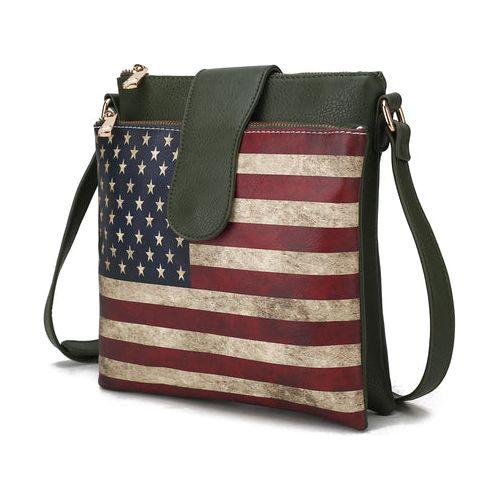 Load image into Gallery viewer, Josephine Vegan Leather Women FLAG Crossbody Bag - A Touch of Elegance
