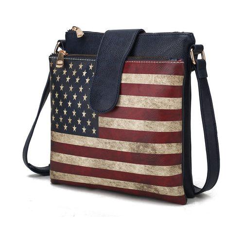 Load image into Gallery viewer, Josephine Vegan Leather Women FLAG Crossbody Bag - A Touch of Elegance
