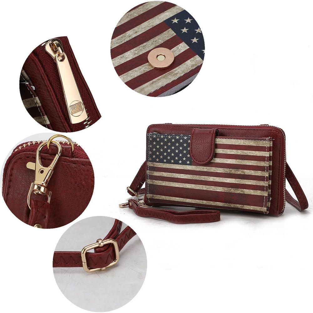 Kiara Smartphone and Wallet Convertible FLAG Crossbody Bag