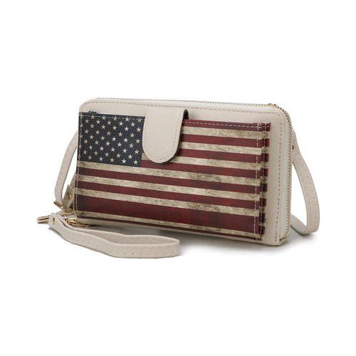 Load image into Gallery viewer, Kiara Smartphone and Wallet Convertible FLAG Crossbody Bag
