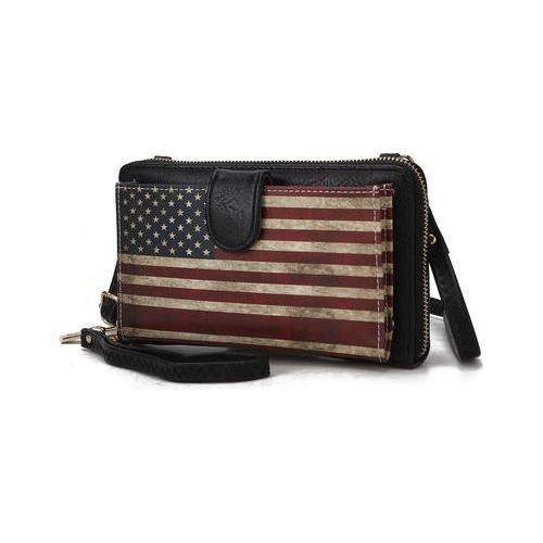 Load image into Gallery viewer, Kiara Smartphone and Wallet Convertible FLAG Crossbody Bag
