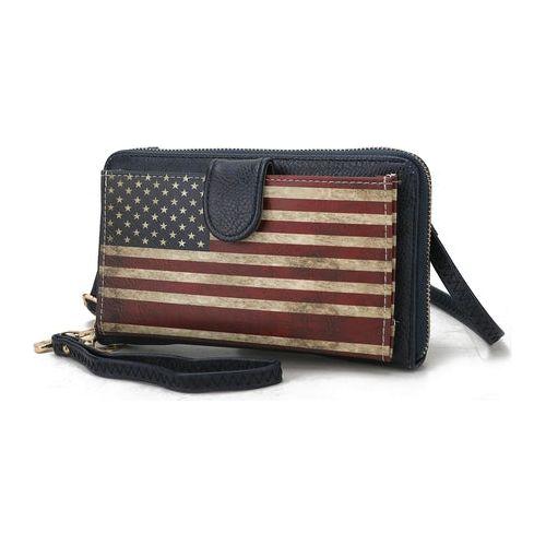 Load image into Gallery viewer, Kiara Smartphone and Wallet Convertible FLAG Crossbody Bag
