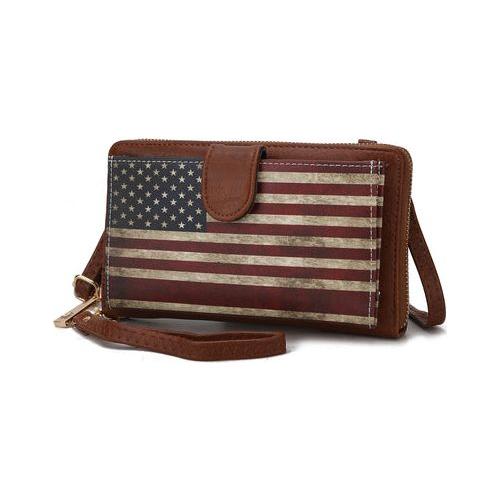 Load image into Gallery viewer, Kiara Smartphone and Wallet Convertible FLAG Crossbody Bag
