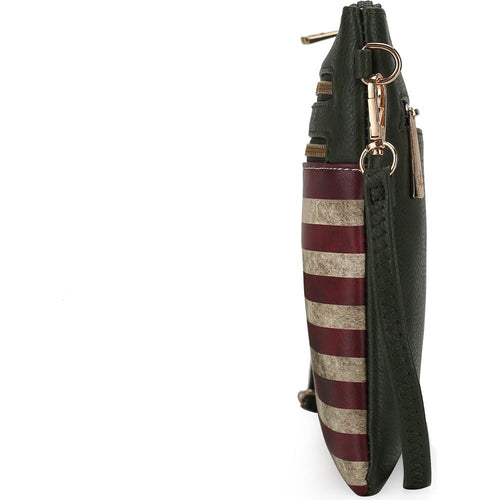 Load image into Gallery viewer, Genesis Printed Flag Vegan Leather Women Crossbody Bag
