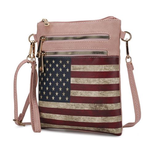 Load image into Gallery viewer, Genesis Printed Flag Vegan Leather Women Crossbody Bag
