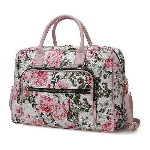 Load image into Gallery viewer, Jayla Quilted Cotton Botanical Pattern Women Duffle Bag
