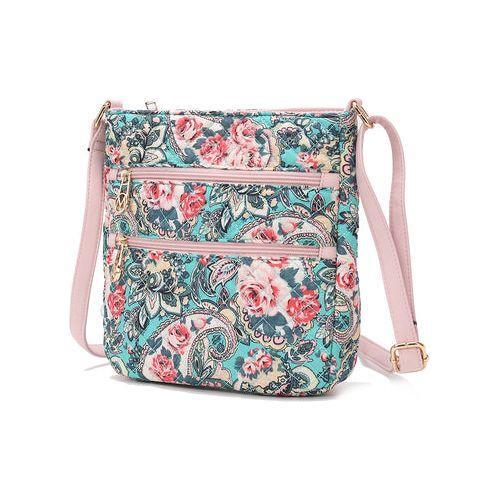 Load image into Gallery viewer, Lainey Quilted Cotton Botanical Pattern Women Crossbody
