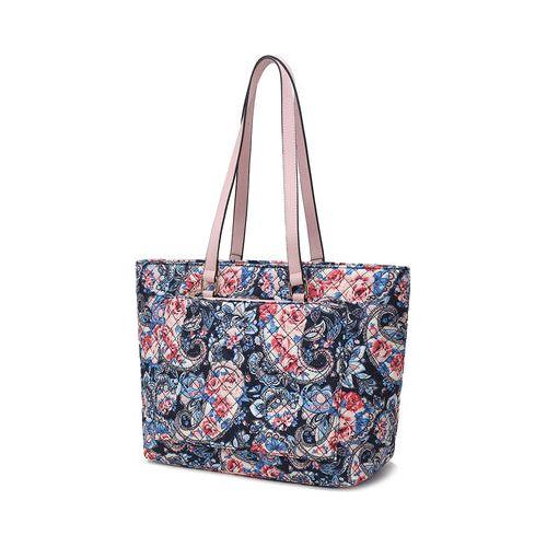 Load image into Gallery viewer, Hallie Quilted Cotton Botanical Pattern Women Tote Bag
