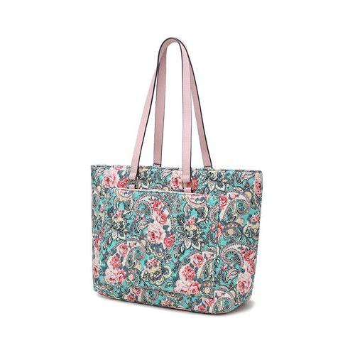 Load image into Gallery viewer, Hallie Quilted Cotton Botanical Pattern Women Tote Bag
