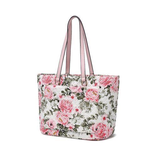 Load image into Gallery viewer, Hallie Quilted Cotton Botanical Pattern Women Tote Bag
