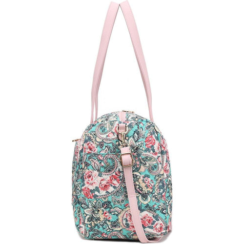 Load image into Gallery viewer, Khelani Quilted Cotton Botanical Pattern Women Duffle Bag
