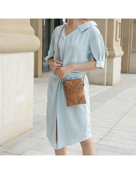 Amentia Crossbody Handbag - Elegant Vegan Leather Masterpiece