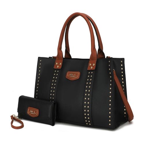 Load image into Gallery viewer, Davina Vegan Leather Women Tote Bag with wallet
