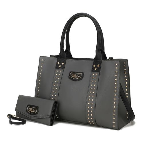 Load image into Gallery viewer, Davina Vegan Leather Women Tote Bag with Wallet - A Touch of Elegance
