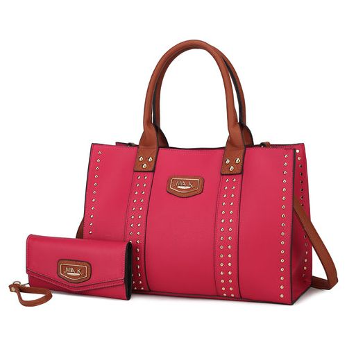 Load image into Gallery viewer, Davina Vegan Leather Women Tote Bag with Wallet - A Touch of Elegance
