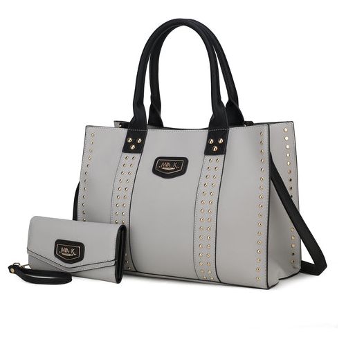 Load image into Gallery viewer, Davina Vegan Leather Women Tote Bag with Wallet - A Touch of Elegance
