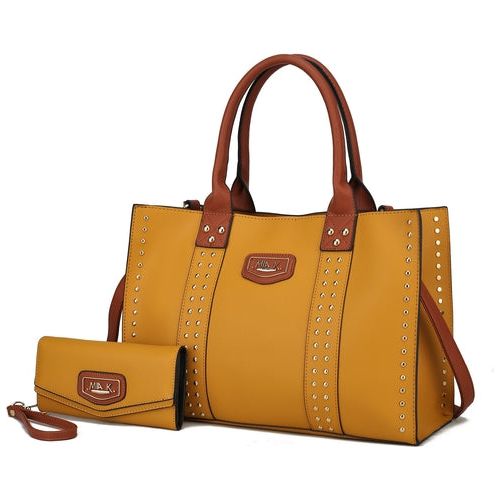 Load image into Gallery viewer, Davina Vegan Leather Women Tote Bag with Wallet - A Touch of Elegance
