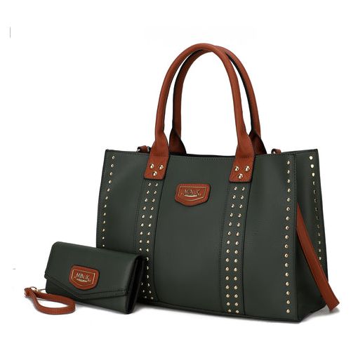 Load image into Gallery viewer, Davina Vegan Leather Women Tote Bag with Wallet - A Touch of Elegance
