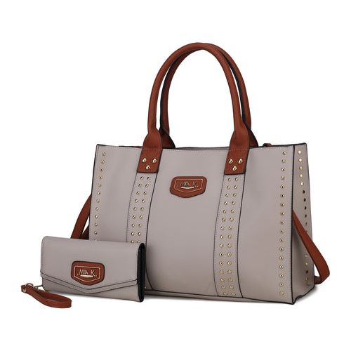 Load image into Gallery viewer, Davina Vegan Leather Women Tote Bag with Wallet - A Touch of Elegance
