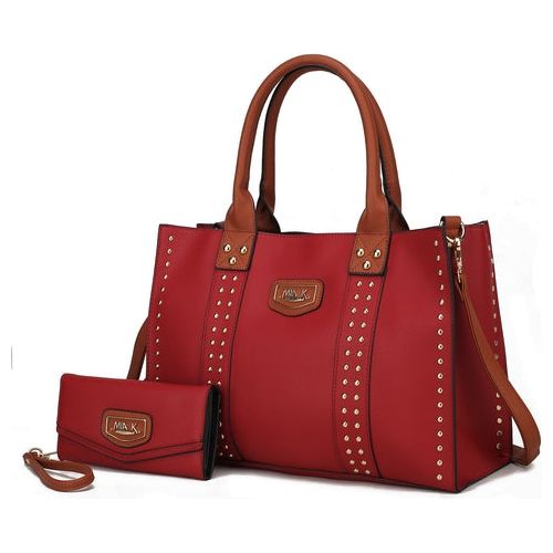 Load image into Gallery viewer, Davina Vegan Leather Women Tote Bag with Wallet - A Touch of Elegance
