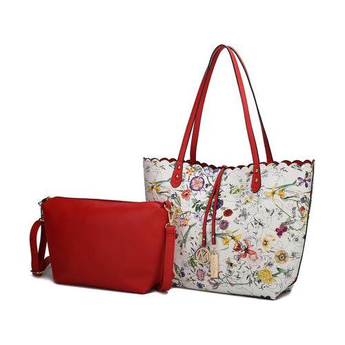 Load image into Gallery viewer, Danielle Reversible Shopper Tote Bag Crossbody Pouch
