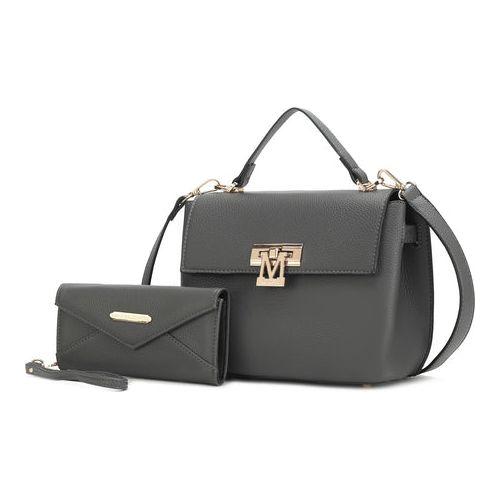 Load image into Gallery viewer, Hadley Vegan Leather Women Satchel Bag with Wristlet Wallet
