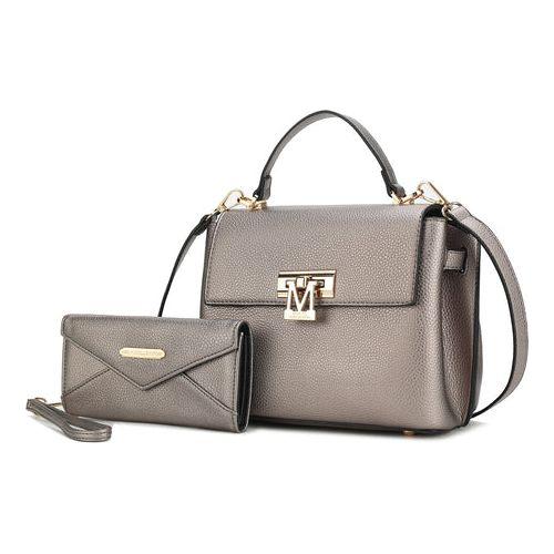 Load image into Gallery viewer, Hadley Vegan Leather Women Satchel Bag with Wristlet Wallet
