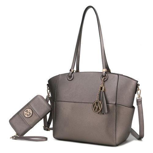 Load image into Gallery viewer, Prisha Vegan Leather Women Tote Handbag with Wallet: Elegance Meets Functionality
