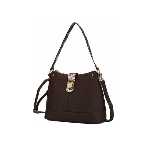 Load image into Gallery viewer, MKF Collection Ezra Snake embossed Shoulder Handbag by Mia K
