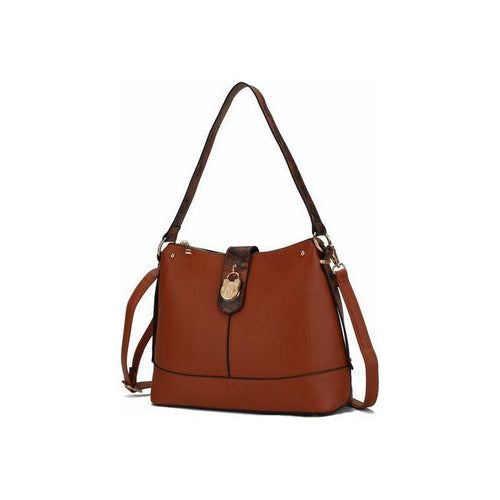 Load image into Gallery viewer, MKF Collection Ezra Snake embossed Shoulder Handbag by Mia K
