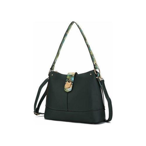 Load image into Gallery viewer, MKF Collection Ezra Snake Embossed Shoulder Handbag
