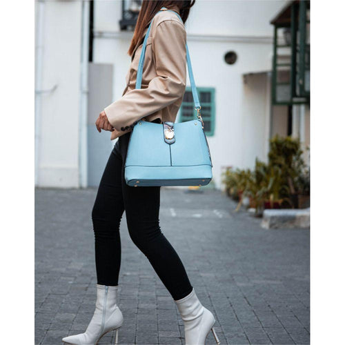 Load image into Gallery viewer, MKF Collection Ezra Snake Embossed Shoulder Handbag
