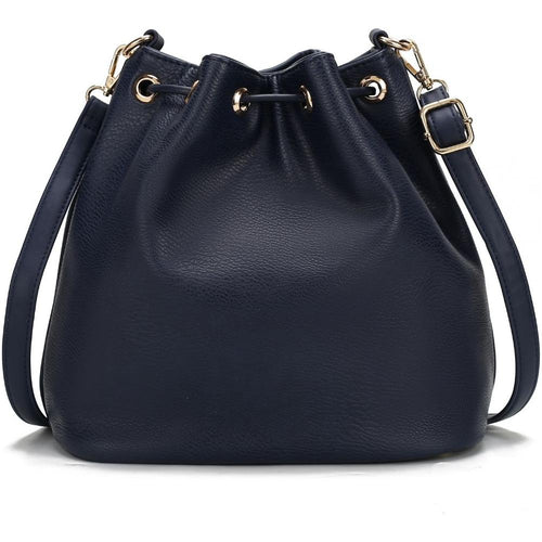 Load image into Gallery viewer, Larissa Vegan Leather Women Bucket Bag with Wallet
