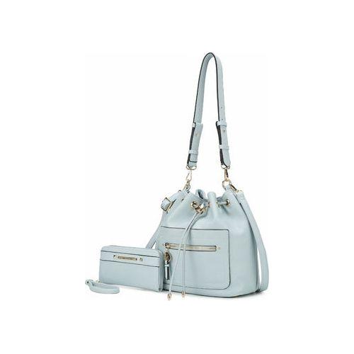 Load image into Gallery viewer, Larissa Vegan Leather Women Bucket Bag with Wallet
