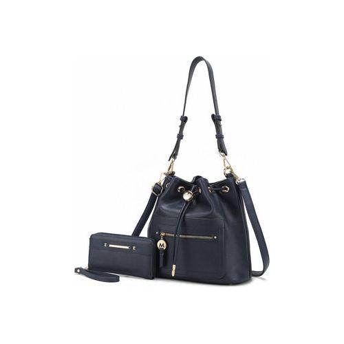 Load image into Gallery viewer, Larissa Vegan Leather Women Bucket Bag with Wallet
