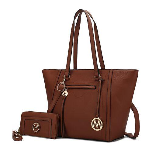 Load image into Gallery viewer, Alexandra Vegan Leather Women Tote Handbag with Wallet
