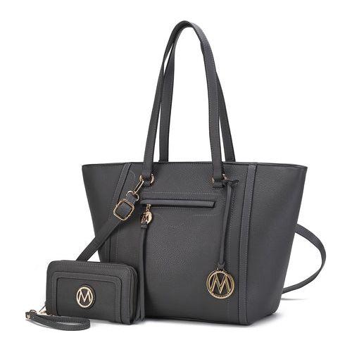 Load image into Gallery viewer, Alexandra Vegan Leather Women Tote Handbag with Wallet
