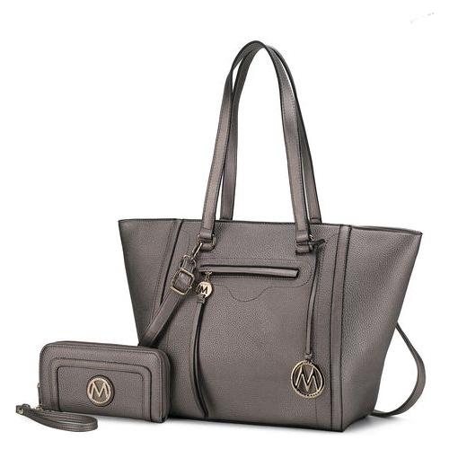 Load image into Gallery viewer, Alexandra Vegan Leather Women Tote Handbag with Wallet
