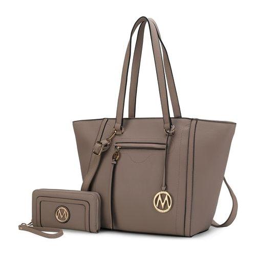 Load image into Gallery viewer, Alexandra Vegan Leather Women Tote Handbag with Wallet
