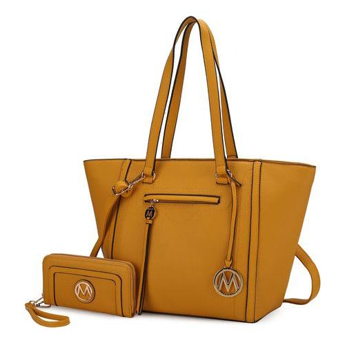 Load image into Gallery viewer, Alexandra Vegan Leather Women Tote Handbag with Wallet
