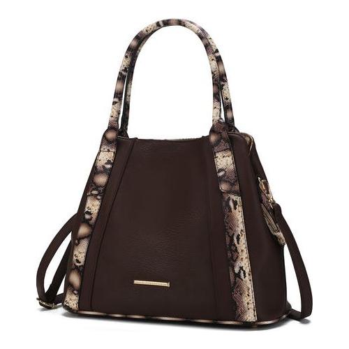 Load image into Gallery viewer, MKF Collection Kenna Snake embossed Tote Handbag by Mia K
