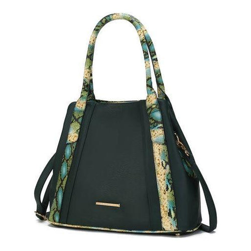 Load image into Gallery viewer, MKF Collection Kenna Snake embossed Tote Handbag by Mia K
