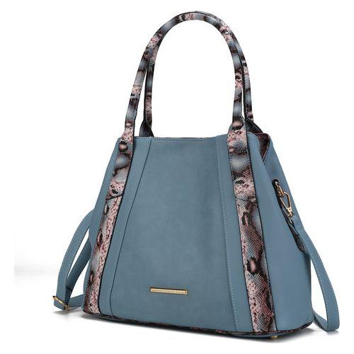 Load image into Gallery viewer, MKF Collection Kenna Snake embossed Tote Handbag by Mia K
