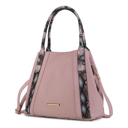 Load image into Gallery viewer, MKF Collection Kenna Snake embossed Tote Handbag by Mia K
