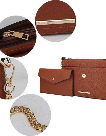 Maribel 3 in 1 Crossbody Handbag - A Fusion of Elegance and Versatility